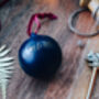 Traditional Personalised Blue Christmas Bauble, thumbnail 3 of 3