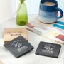 Personalised 'Mr And Mrs' Slate Coasters, thumbnail 1 of 5