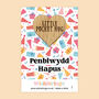 Penblwydd Hapus Little Pocket Hug – Welsh Birthday Design, thumbnail 1 of 3