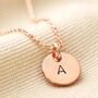 Personalised Initial Disc Charm Necklace, thumbnail 6 of 12