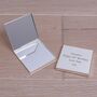 Personalised Silver Plated Compact Mirror, thumbnail 1 of 4