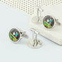 Personalised Enamelled Coin 5p Golfer Cufflinks, thumbnail 10 of 11