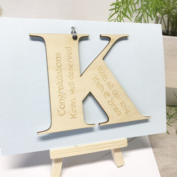 Personalised Initial Letter Congratulations Card, 8 of 12