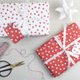 Red Star Christmas Wrapping Paper, thumbnail 1 of 5