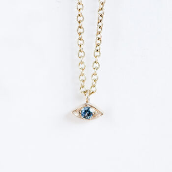 Mythos Sapphire Eye Necklace, 2 of 3