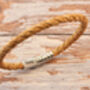 Mens Braided Cork With Personalised Stainless Steel Clasp, thumbnail 2 of 9