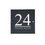 Personalised Black Square Acrylic House Sign Name Number Plaque New Home, thumbnail 5 of 5