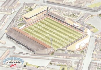 Swansea City Vetchfield Stadium Art Print, 2 of 3