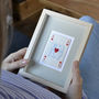 Ace Of Hearts Personalised Vintage Playing Card Print, thumbnail 1 of 7