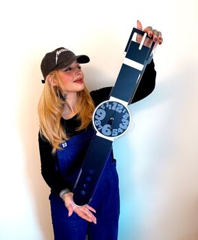 Bubble Numbers Watch Wall Clock Decorative Silent Movement, 4 of 6