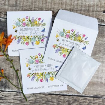 10 Wildflower Seed Packet Favours Spring Flowers, 2 of 5