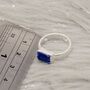 Lapis Lazuli Ring: Sterling Silver, December Birthstone, thumbnail 10 of 10