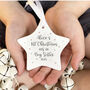 1st Xmas As A Big Sister Personalised Star Decoration, thumbnail 1 of 4