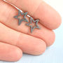 Star Stud Earrings Celestial Jewellery Gift, thumbnail 8 of 9