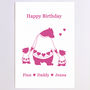 Personalised Bears In Costumes Birthday Card, thumbnail 4 of 6