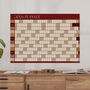 2025 Wall Planner A2 Calendar Organiser In Burgundy, thumbnail 1 of 7