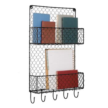 Three Compartment Mail And Magazine Rack, 2 of 5