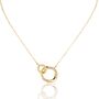 Personalised Glistering Eclipse Pendant In Gold, thumbnail 1 of 2