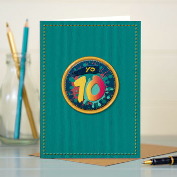10th Birthday Card ‘Yo 10’, 3 of 4