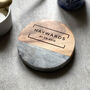 Personalised Marble And Wooden Coaster, thumbnail 4 of 6