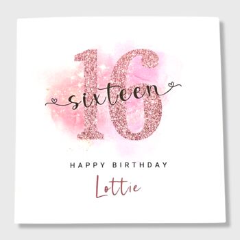 Personalised 16th Birthday Card For Her, 3 of 4
