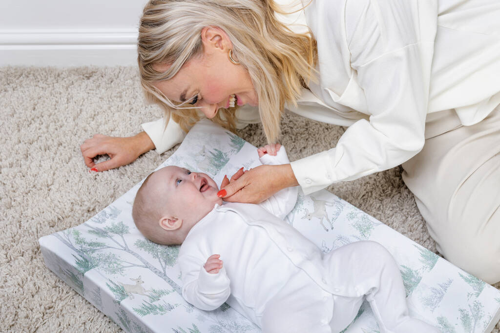 Forest Fable Anti Roll Baby Changing Mat By Eighth Bay