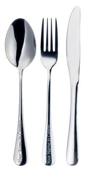 Stainless Steel Personalised Cutlery Three Piece Set, 7 of 11