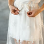 Black Lace Overlay Skirt With Detachable Train, thumbnail 10 of 12