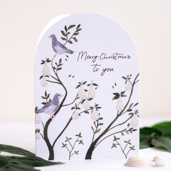 Merry Christmas Partridge Pear Tree Card, 4 of 5