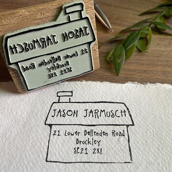 Personalised Address Stamp ~ House, 9 of 9