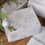 Silver Foiled Snowflake Christmas Wrapping Paper Kit, thumbnail 1 of 3