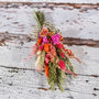 Bouquet Of Dried Pink Flowers, thumbnail 1 of 2