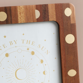 Moon Phase 5' x 7' Wooden Photo Frame, 2 of 3