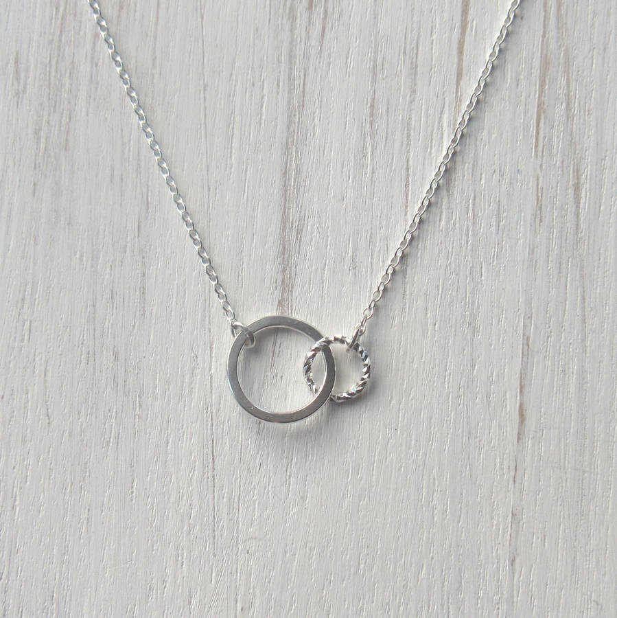 sterling silver eternity circle necklace by marion made ...