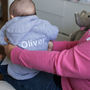 Personalised Baby Hoodie Embroidered On Reverse, thumbnail 2 of 8