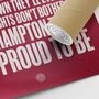 Northampton Town 'The Fields' Football Song Print, thumbnail 3 of 3