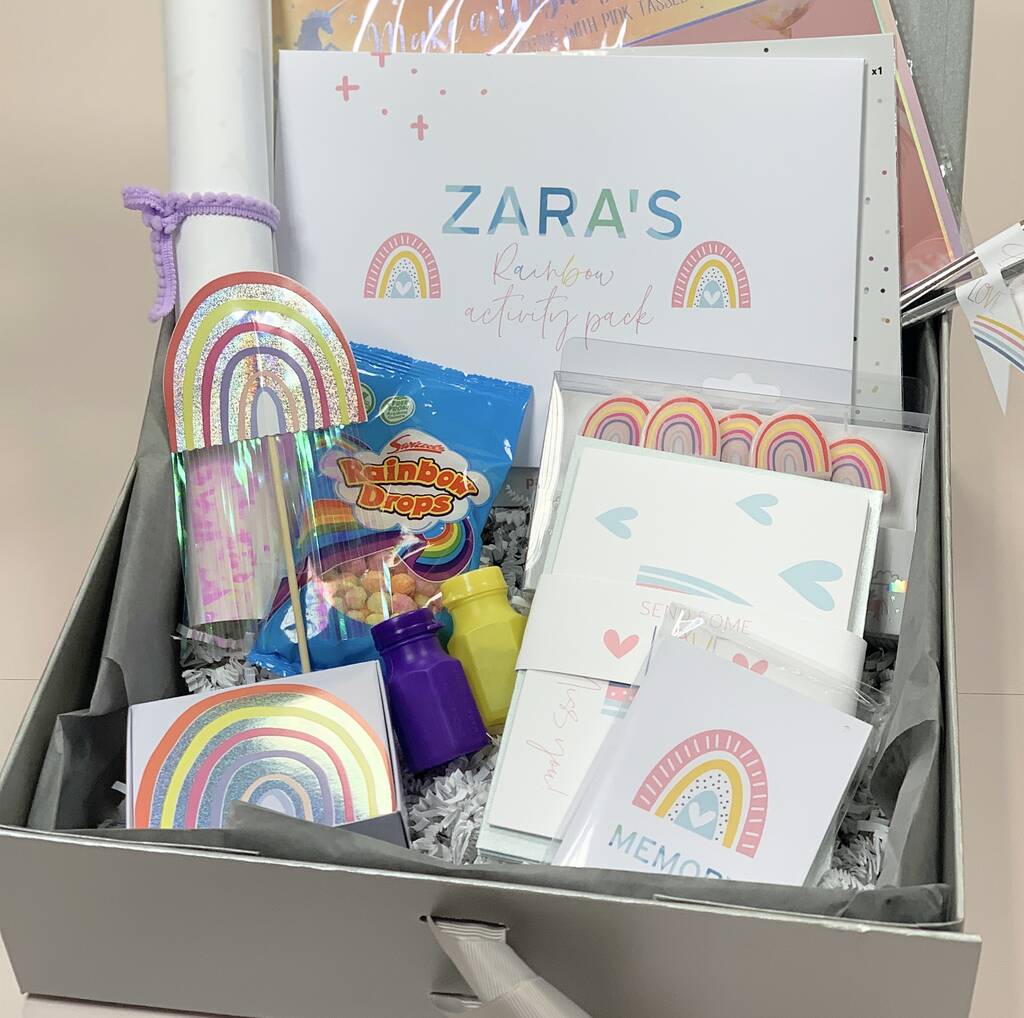Kids Rainbow Gift Box By 2Flux Stationery Studio
