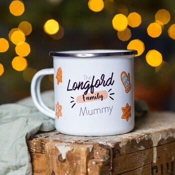 Personalised Christmas Cookies Family Mug Set, 5 of 8