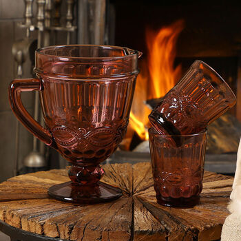 Mulberry Red Glass Tableware Collection, 2 of 6