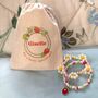 Strawberry Pearls Charm Bracelet Set In A Personalised Bag, thumbnail 4 of 7