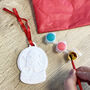 Christmas Eve Ceramic Bauble Craft Kit, thumbnail 8 of 10