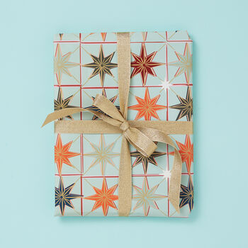 Stars Christmas Gift Wrap Set, 3 of 4
