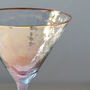 G Decor Set Of Four Grey Hammered Martini Glasses, thumbnail 3 of 3