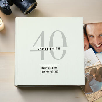 Personalised Birthday Square Photo Album, 2 of 6