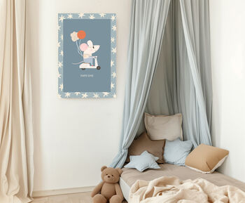 Night Night Mouse Nursery Art Print, 3 of 3