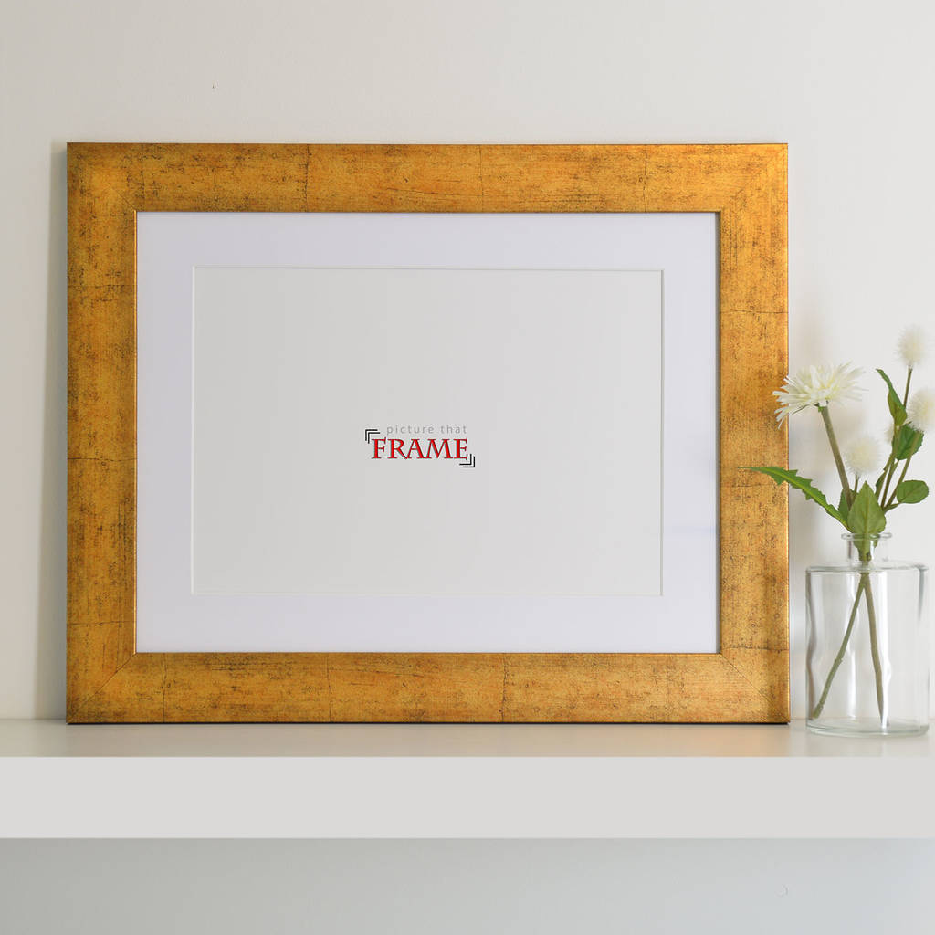 A3 Wide Gold Frame By Picture That Frame | notonthehighstreet.com