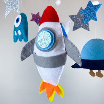 Space Themed Baby Mobile, 3 of 7
