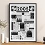 Personalised 2005 Music Print 21st Birthday Gift, thumbnail 1 of 10