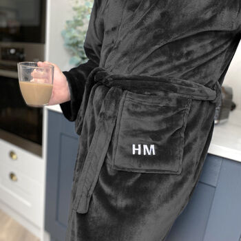 Men's Personalised Dressing Gown, 2 of 3