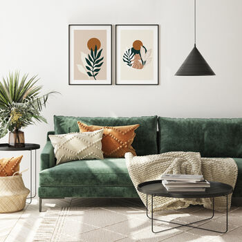 Emerald Green Boho Art Print, 7 of 8